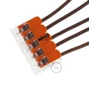 Universal 5-input connector, transparent – photo 3