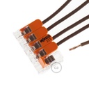 Universal 5-input connector, transparent – photo 4