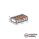 Universal 5-input connector, transparent – photo 5