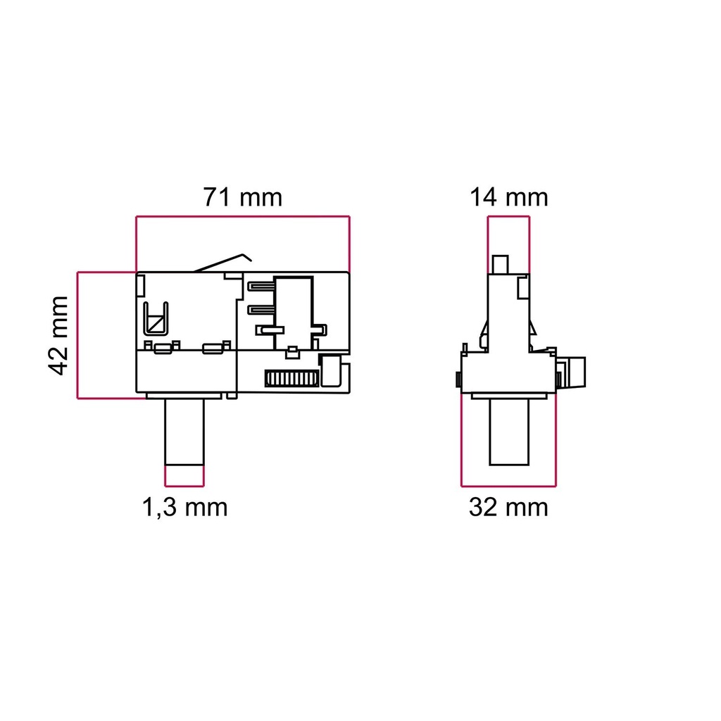 Adattatore Powergear per binario a 3 fasi - per sospensione – Bianco – foto 4