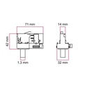 Adattatore Powergear per binario a 3 fasi - per sospensione – Bianco – foto 4