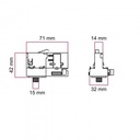 Powergear adapter for 3 phase circuit tracks, for extension tube or metal joint – White – photo 3