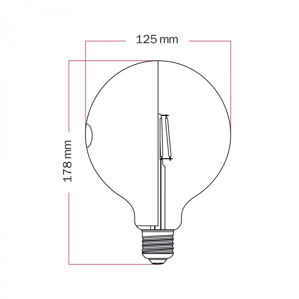 Ampoule LED Talia G125 4.8W 806Lm E27 2700K dimmable – photo 5
