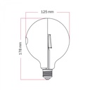 Ampoule LED Talia G125 4.8W 806Lm E27 2700K dimmable – photo 5