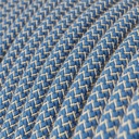 Wiring for lamp with blue Steward cotton cable 1.80 m – EU plug, White – photo 2