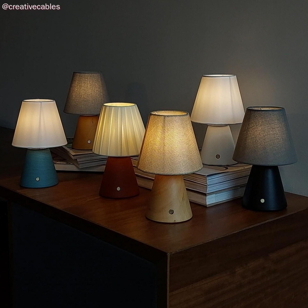 Mini abat-jour Impero avec culot E27 pour lampe de table ou applique – photo 4