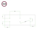 Rectangular XXL Rose-One ceiling rose kit with 6 holes and 6 side holes, 675 x 225 mm – photo 7