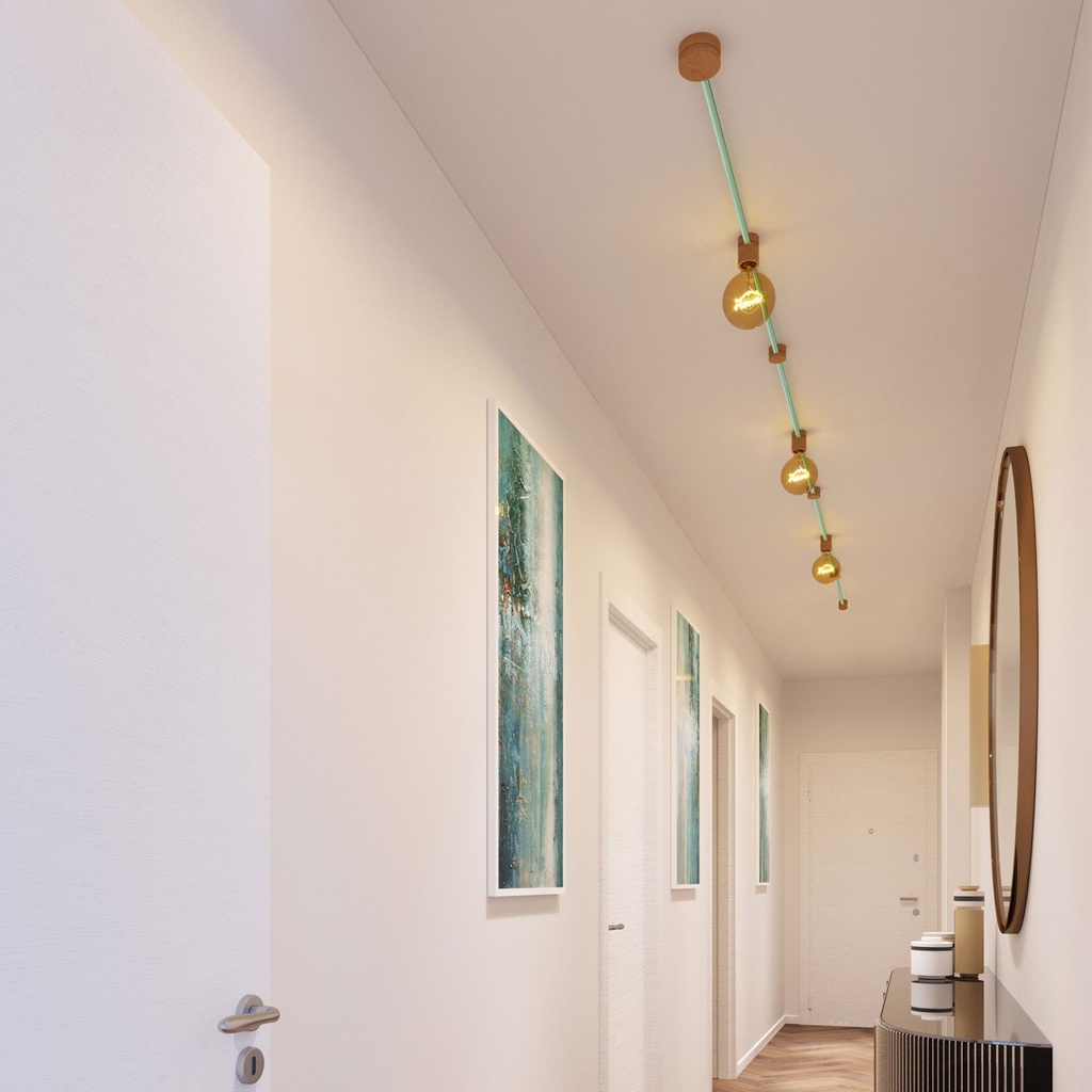 Filé Linear Kit-System mit 5m Kabel für Lichterketten und 7 Holzelementen für den Innenbereich – Foto 6