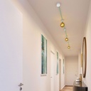 Sistema Filé Linear Kit, con cavo di 5m per catenaria e 7 componenti in legno verniciato bianco per interni – foto 5