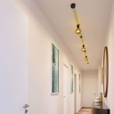 Sistema Filé Linear Kit - con cavo per catenaria di 5m e 7 componenti in legno verniciato nero per interni – CF10 – foto 2