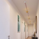 Sistema Filé Symmetric Kit con cavo per catenaria da 5m e 9 componenti in legno verniciato bianco per interni – foto 5