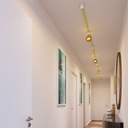 Sistema Filé Symmetric Kit con cavo per catenaria da 5m e 9 componenti in legno verniciato bianco per interni – CF10 – foto 2