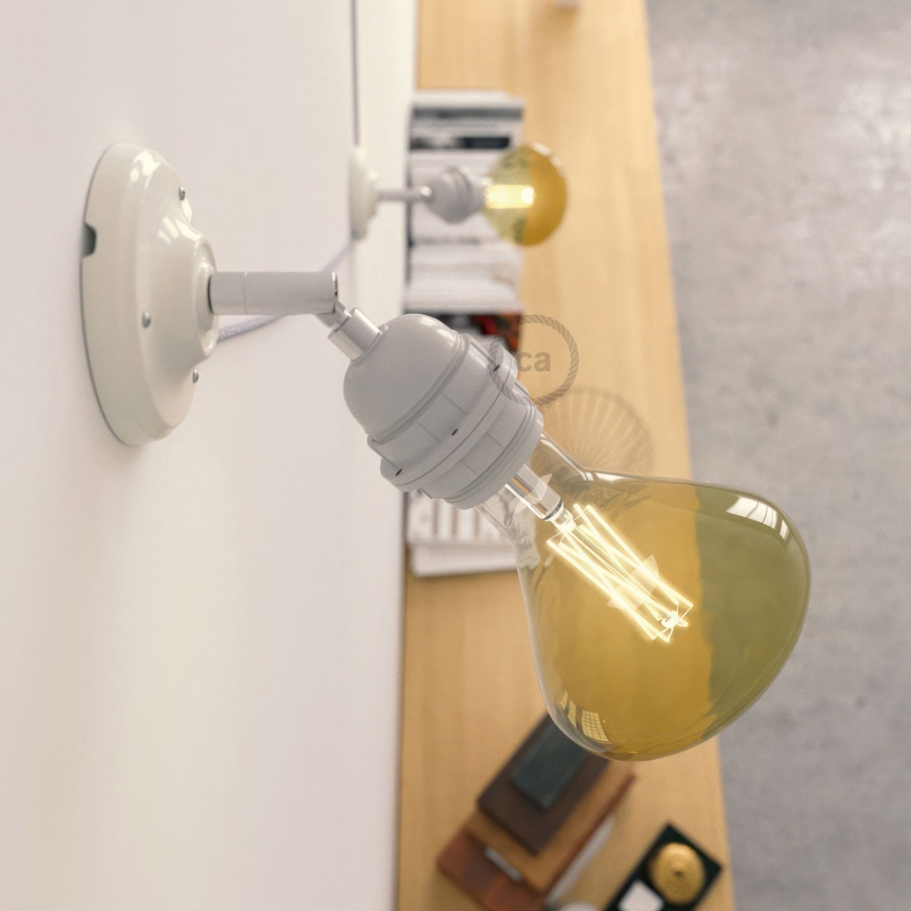 Fermaluce Classic 90° con portalampada filettato E27, lampad 1