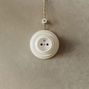 Kit prise murale française 10/16A bipolaire et socle en porcelaine – Blanc – photo 4