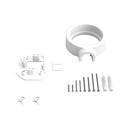 Porcelain base for electrical socket and switch/diverters compatible with Creative-Tubes, from 1 to 4 outputs – White, 1 outlet – photo 3