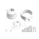 Schuko wall socket kit with porcelain base for Creative-Tubes – white, 1 outlet – photo 3
