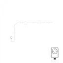 Power supply with Euro/Schuko plug for up to 24 light points - Marina – photo 2