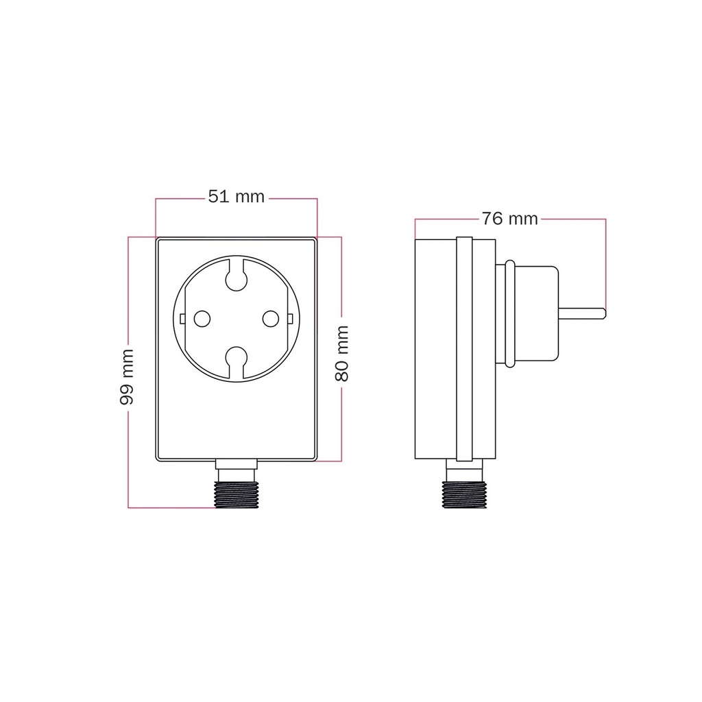 Power supply with Euro/Schuko plug for up to 24 light points - Marina – photo 4