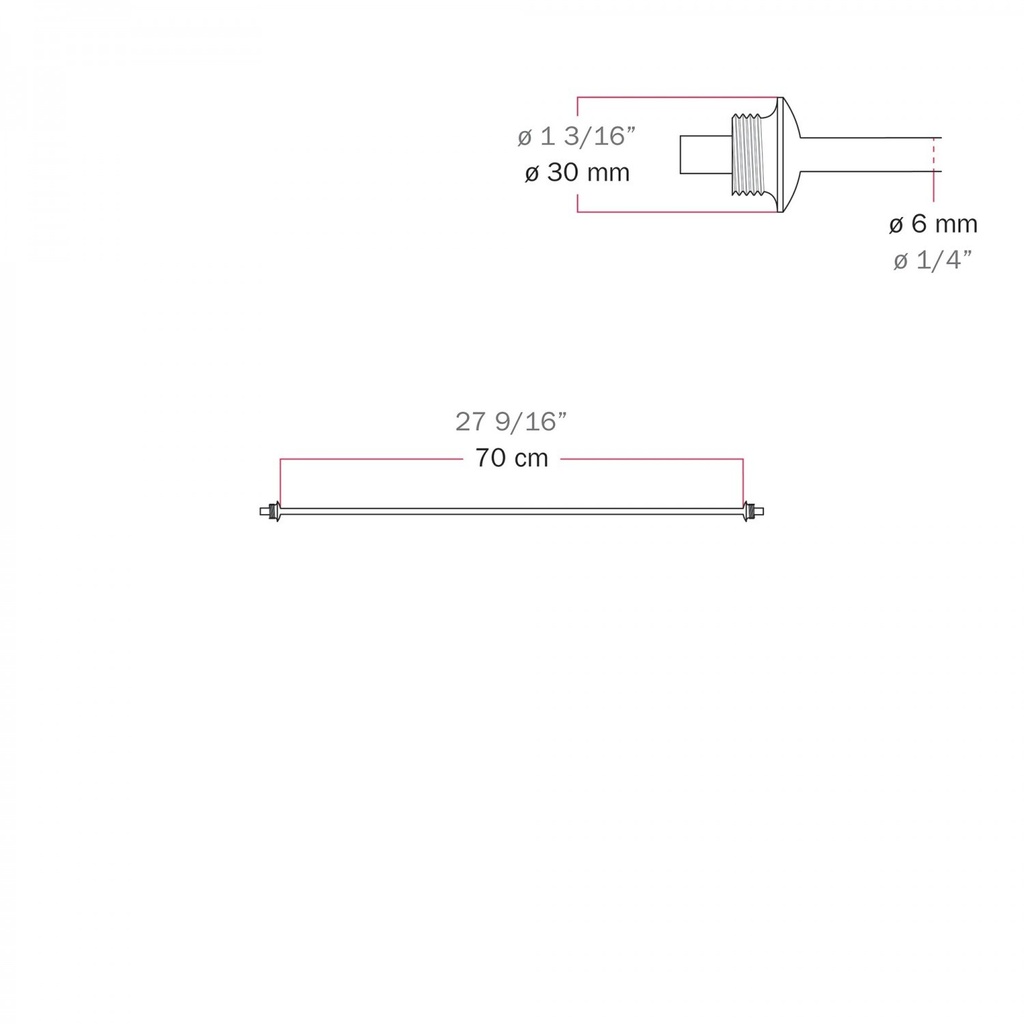Connection cable between shades 70/140 cm (27 9/16" / 55 1/8") - Marina – Grey, 70 cm (27 9/16") – photo 4