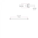 Connection cable between shades 70/140 cm (27 9/16" / 55 1/8") - Marina – Grey, 70 cm (27 9/16") – photo 4