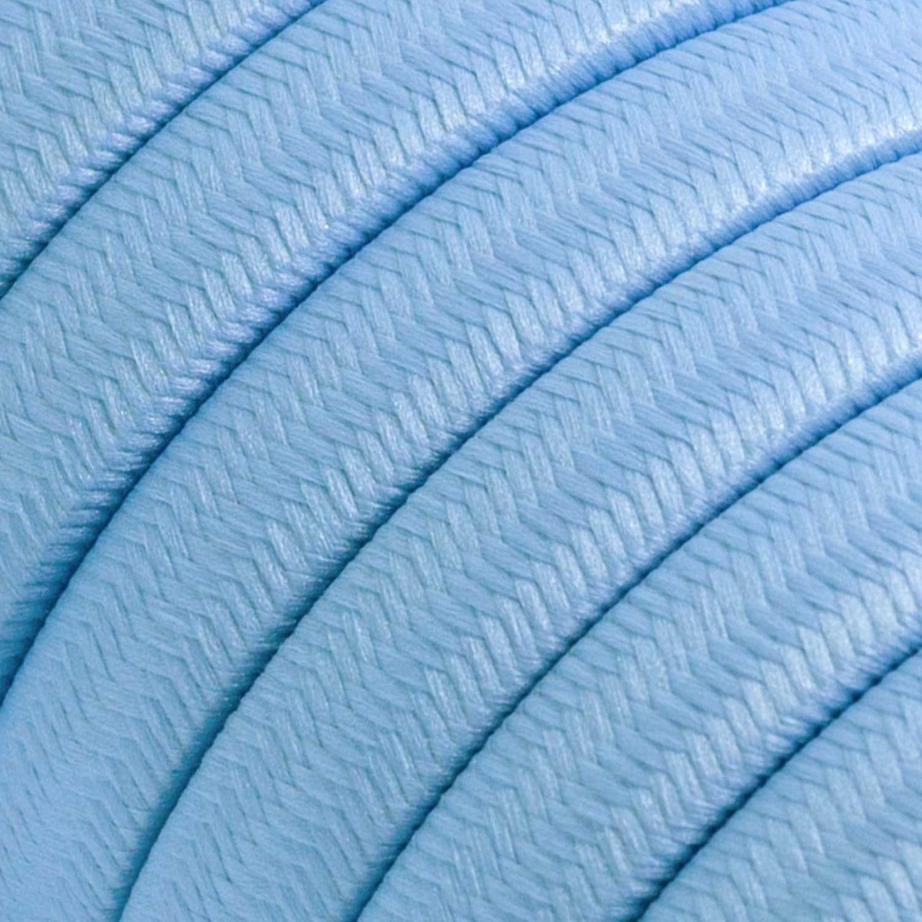 Guirlande Système Lumet 'Maioliche' de 10 m avec câble textile, 3 douilles et abat-jour, crochet et fiche noire – Sans ampoule, Maiolica bleu – photo 3