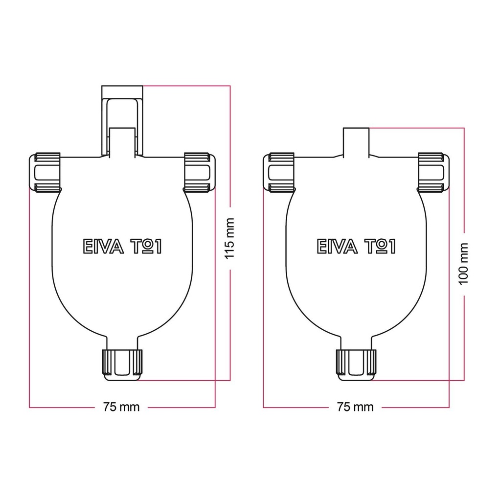 EIVA-3, 3-way outdoor IP65 snap-in joint for Modulair System – White – photo 10