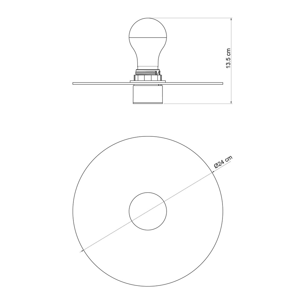 Lampe murale ou de plafond avec abat-jour effet majolique - étanche IP44 - IO – Blanc – photo 7