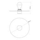 Lampe murale ou de plafond avec abat-jour effet majolique - étanche IP44 - IO – Blanc – photo 7