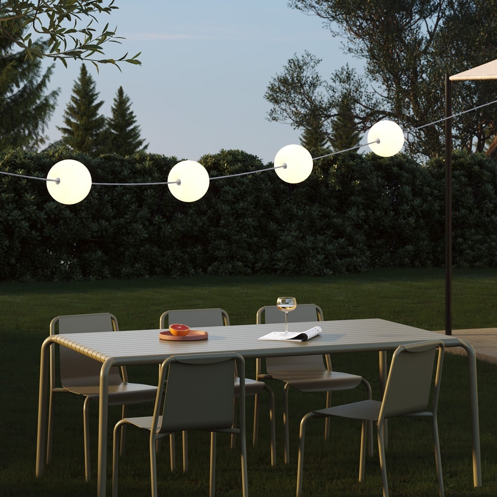 4-light outdoor string light IP67 - Marina4 Cherry – Grey, EU plug, 70 cm – photo 2