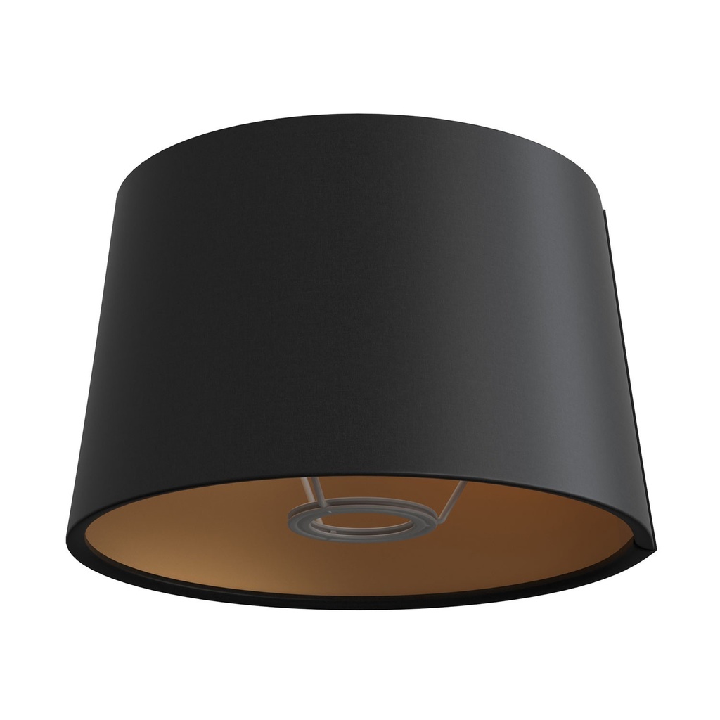 MAG-Y floor lamp with round metal base and Athena shade – Without bulb, Black, European (EU) – photo 4