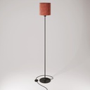 MAG-Y floor lamp with round metal base and Cilindro M shade – Without bulb, Black, EU plug – photo 3