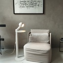 Rocco - Lampadaire avec ampoule Camo – Blanc, Fiche UE – photo 3