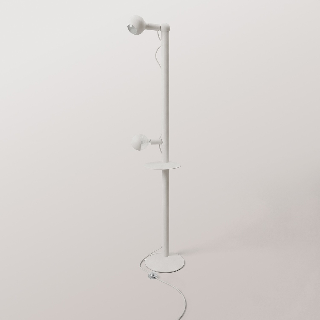 Rocco XXL - Floor lamp with Maria and Camo bulbs – White, European (EU) – photo 5