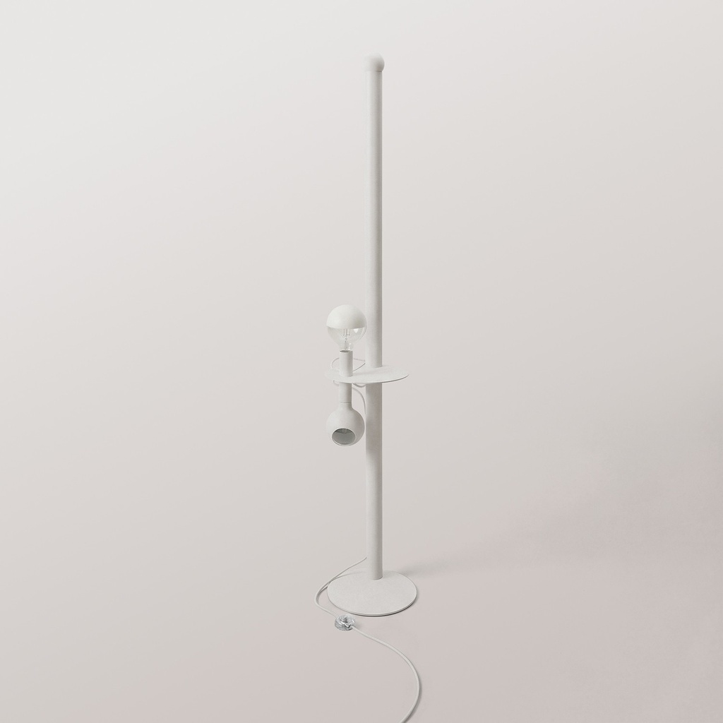 Rocco XXL - Floor lamp with Maria and Camo bulbs – White, European (EU) – photo 6