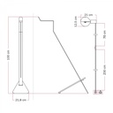 Lampadaire inclinable avec ampoule LED G125 peinte - Mario Talia – Blanc, UE – photo 4