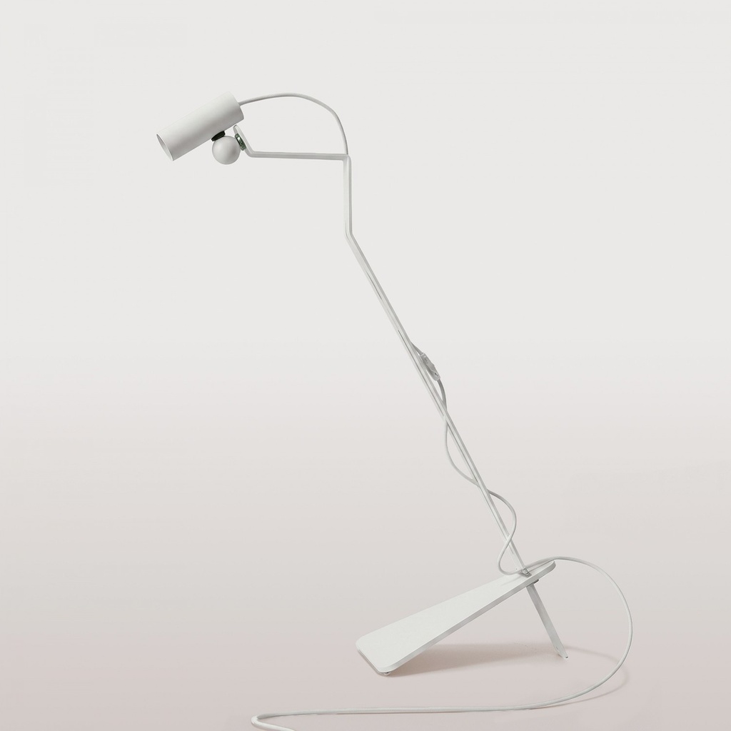 Lampadaire inclinable avec spot magnétique orientable - Mario Tubo – Blanc, Fiche UE – photo 3