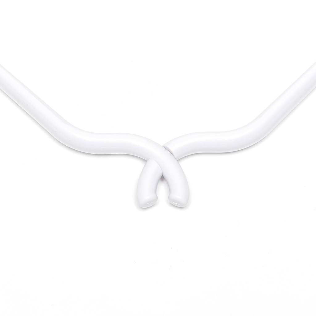 Lampadario Cage a 4 cadute Tub-E14 Doppio – Senza lampadina, Bianco opaco / Titanio satinato – foto 4