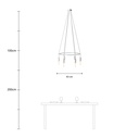 Kronleuchter Cage mit 6 Abhängungen P-Light – Ohne Leuchtmittel, Satintitan – Foto 6