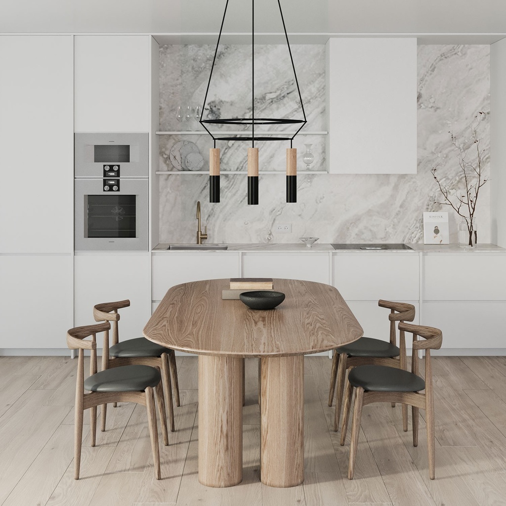 Lustre 2 Cage à 4 suspensions Tub-E14 Double – Sans ampoule, Noir – photo 2