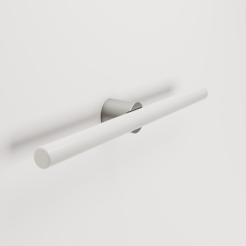 Lampe murale ou de plafond en métal avec ampoule LED linéaire S14d – Titane satiné – photo 4