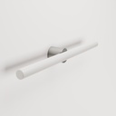 Lampe murale ou de plafond en métal avec ampoule LED linéaire S14d – Titane satiné – photo 4