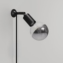MAG-Y wall lamp with joint and half-sphere bulb – Without bulb, Black, EU plug – photo 3