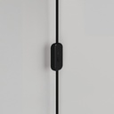 MAG-Y wall lamp with joint and half-sphere bulb – Without bulb, Black, EU plug – photo 4