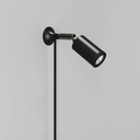 MAG-Y wall lamp with joint and spot light – Without bulb, Black, EU plug – photo 4