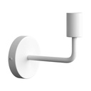 Fermaluce Metal, applique in metallo con estensione curva – Senza Matter, Senza lampadina, Bianco – foto 3