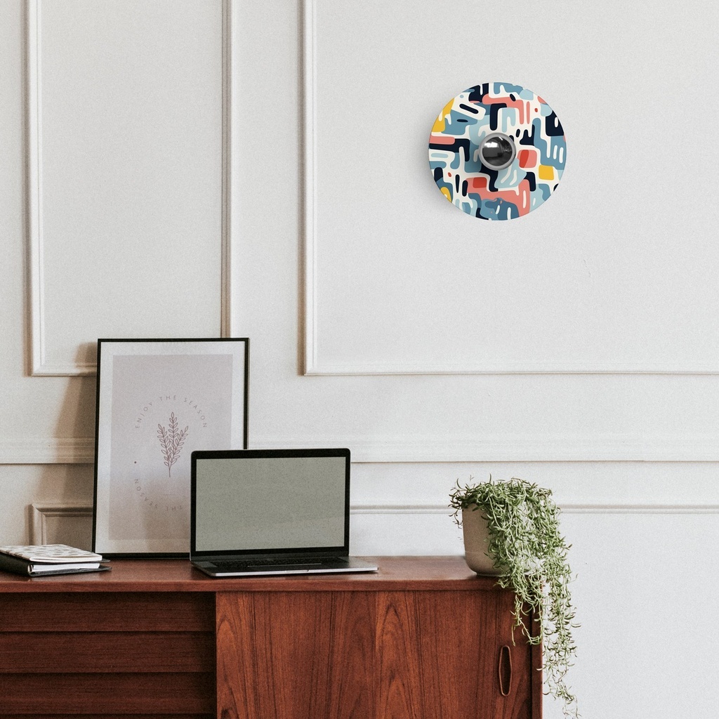 Lampe murale ou de plafond avec abat-jour à motifs géométriques Kaleidoscope, étanche IP44 – Géométrie 1 – photo 2