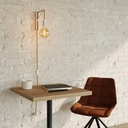 Applique da parete in metallo con spina a due poli – Senza lampadina, Bianco – foto 2