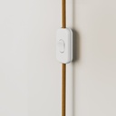 Applique da parete in metallo con spina a due poli – Senza lampadina, Bianco – foto 3