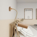 Fermaluce Flex 30 Wand- und Deckenleuchte mit Mini-Baldachin aus Holz und Strahler mit Tub-E14-Lampenschirm – Ohne Leuchtmittel – Foto 2