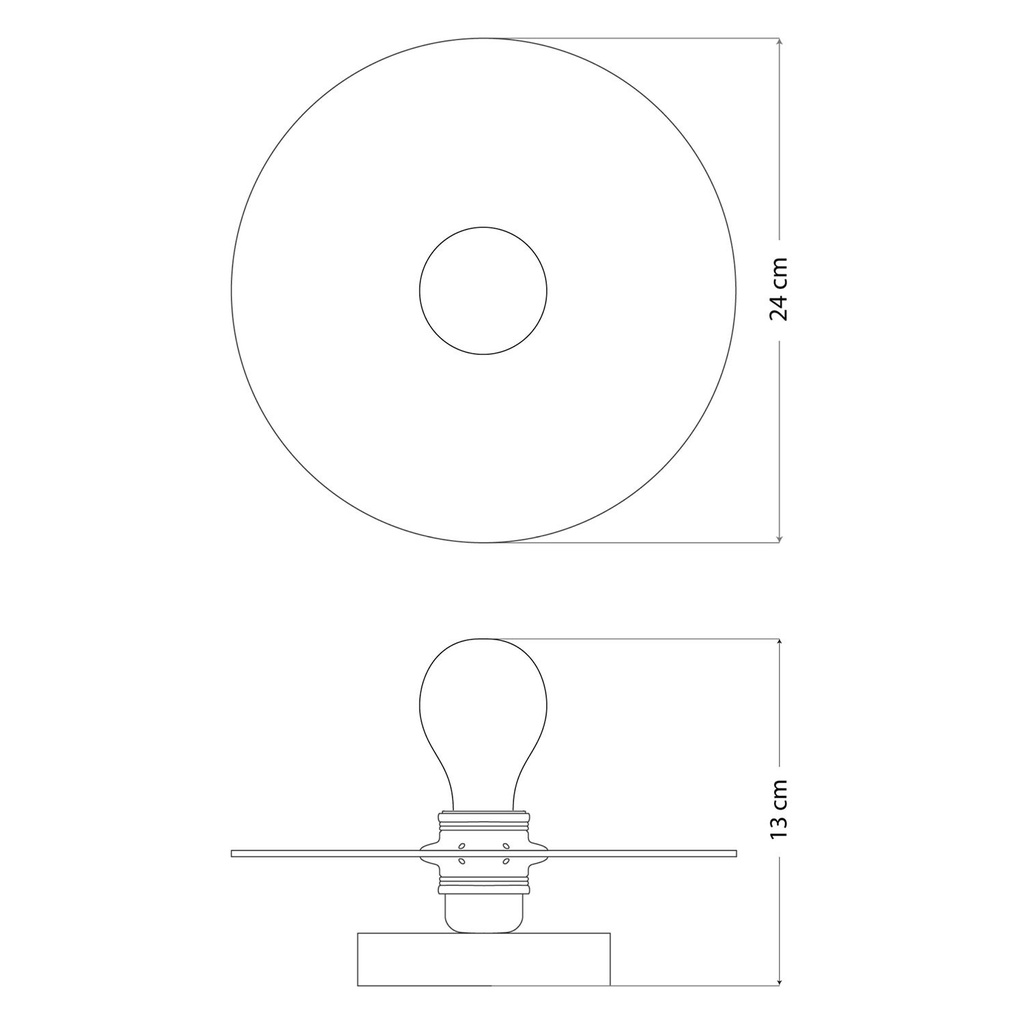 Fermaluce wall light with mini Ellepì 'Maioliche' flat lampshade – Without Matter, Without bulb, Majolica Blue – photo 5